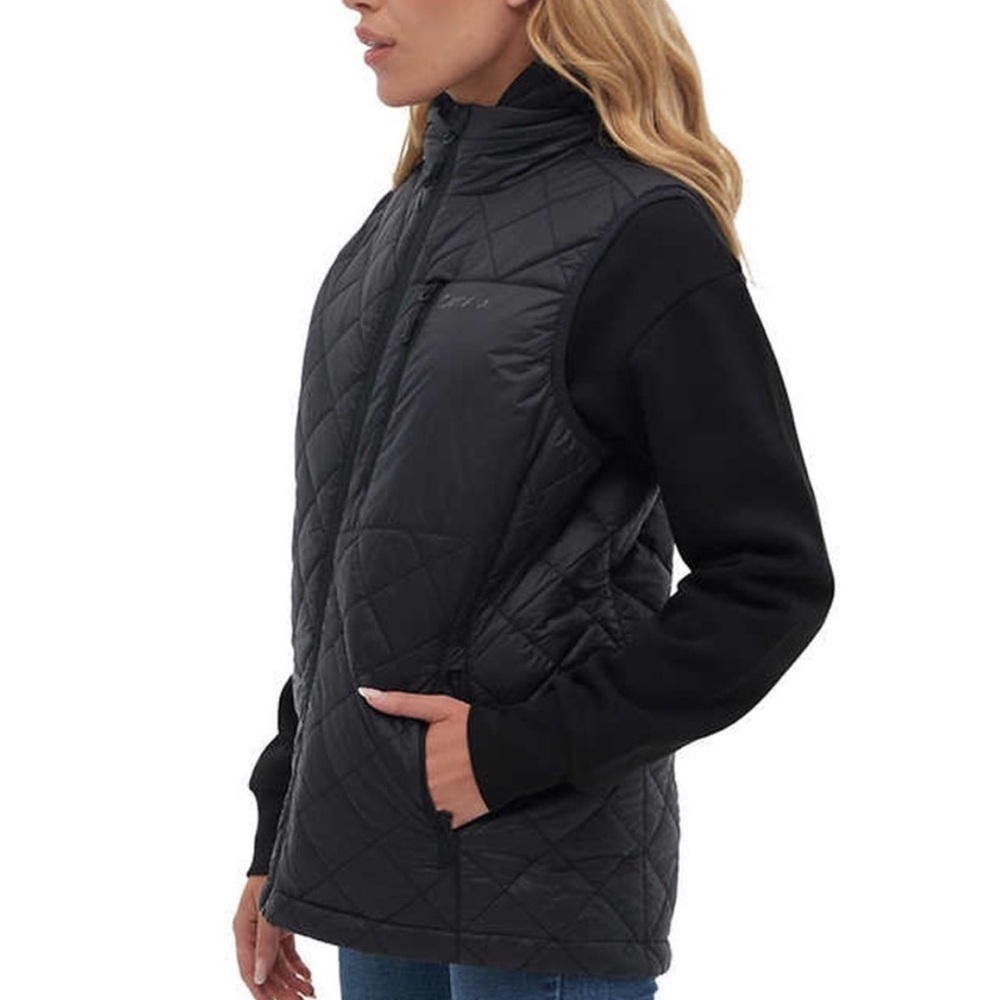 ⭐️ BENCH Quilted Black Women's Puffer Vest - Classic Lightweight Layer - Picture 2 of 5